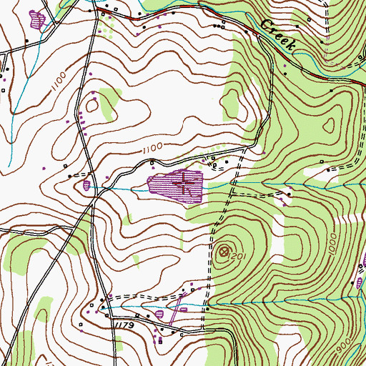 Topographic Map of Bond Farm Pond, MD
