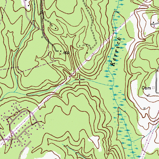 Topographic Map of McAllister Pond Number One Dam, MD