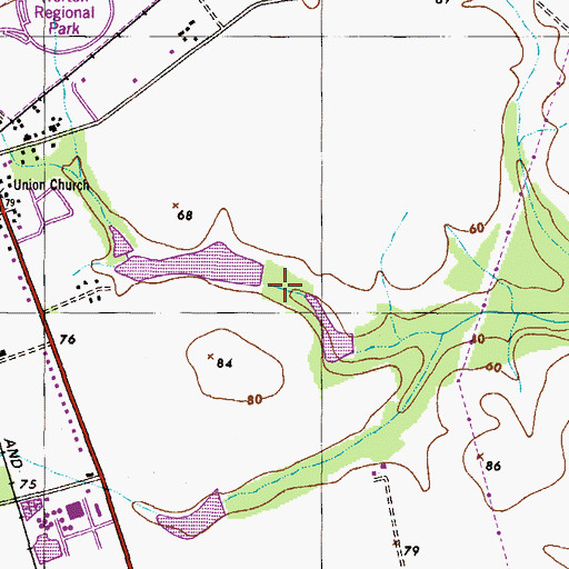 Topographic Map of Elgin Farm Pond Dam, MD