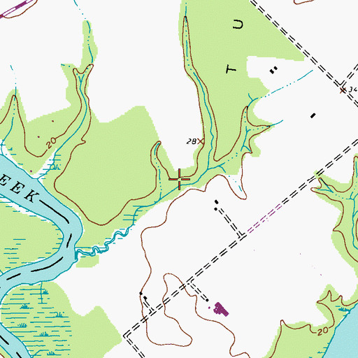 Topographic Map of Scull Farm Pond Dam, MD
