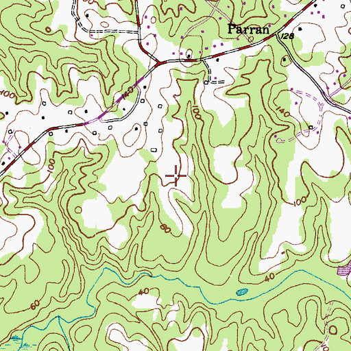 Topographic Map of Gordon Farm Pond Dam, MD