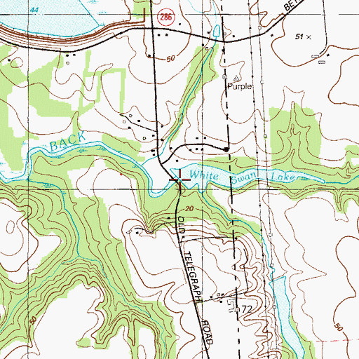 Topographic Map of Back Creek Dam, MD