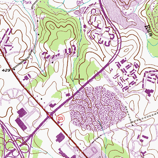 Topographic Map of Lake Walker-Pond Number Two Dam, MD