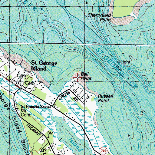 Topographic Map of Ball Point, MD