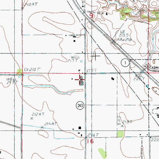 Topographic Map of Lee Academy, AR