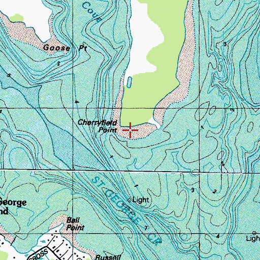 Topographic Map of Cherryfield Point, MD