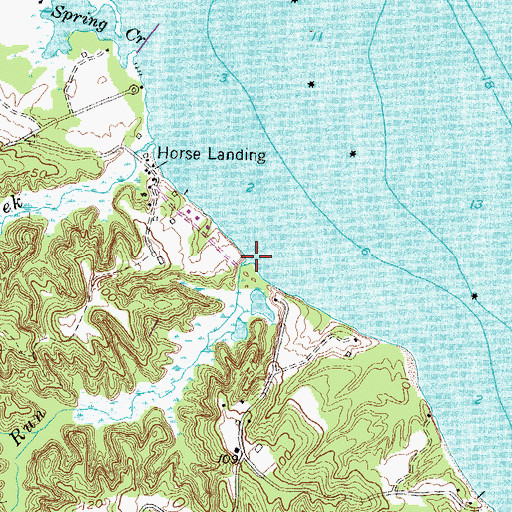 Topographic Map of Coatigan Run, MD