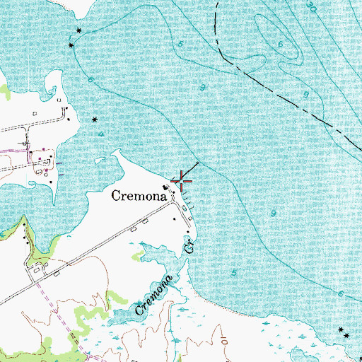 Topographic Map of Cremona, MD