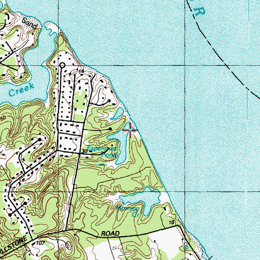 Topographic Map of Esperanza Pond, MD