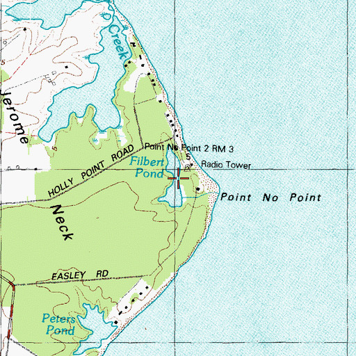 Topographic Map of Filbert Pond, MD