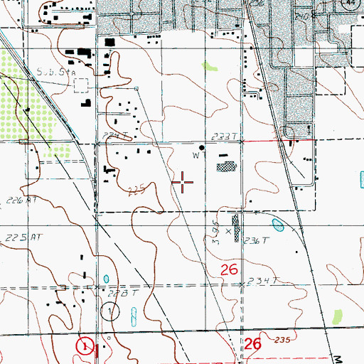 Topographic Map of Marianna Industrial Park, AR
