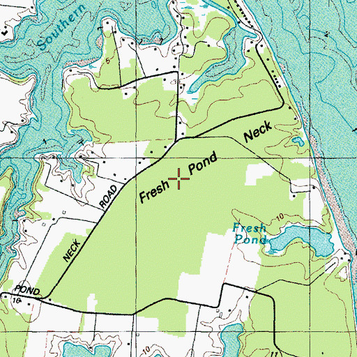 Topographic Map of Fresh Pond Neck, MD