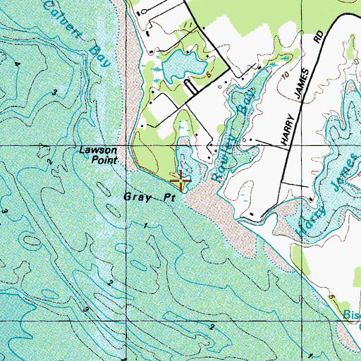 Topographic Map of Gray Point, MD