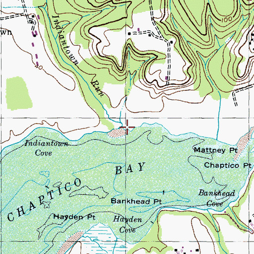 Topographic Map of Indiantown Run, MD