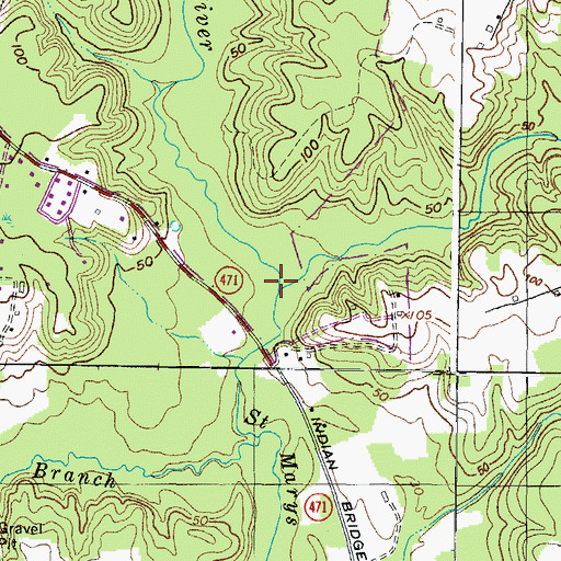 Topographic Map of Jarboesville Run, MD