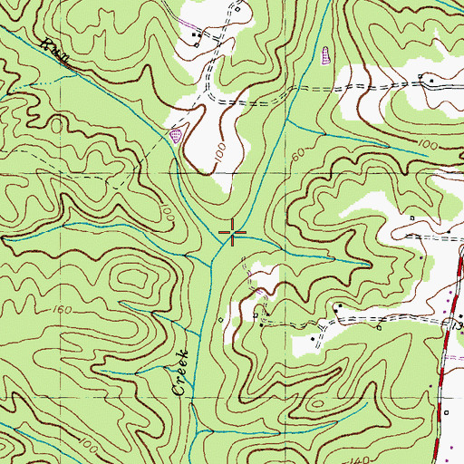 Topographic Map of Lacy Run, MD