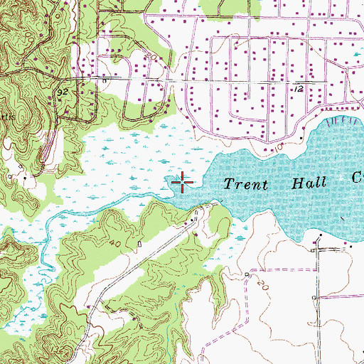 Topographic Map of Locks Swamp Creek, MD