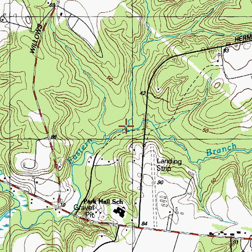 Topographic Map of Penbrook Run, MD