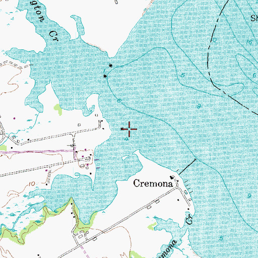 Topographic Map of Persimmon Creek, MD