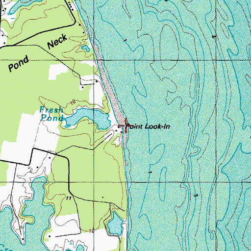 Topographic Map of Point Look-In, MD