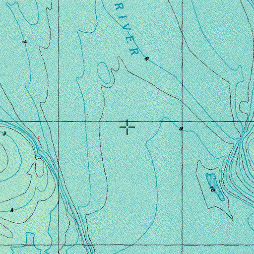 Topographic Map of Saint Marys River, MD