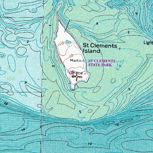 Topographic Map of Stone Cross, MD