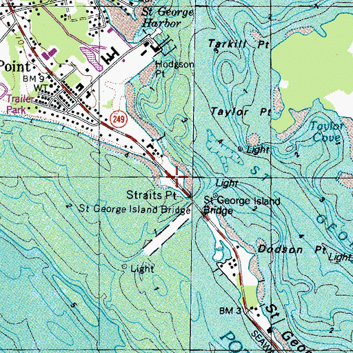 Topographic Map of Straits Point, MD
