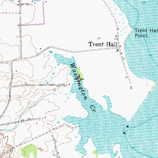 Topographic Map of Washington Creek, MD