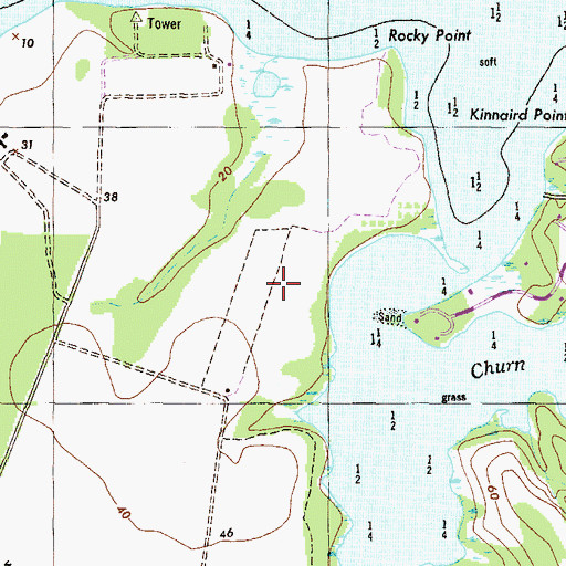 Topographic Map of Worton Point Orchard (historical), MD