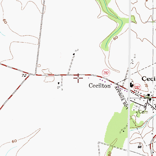 Topographic Map of Crawford Acres (historical), MD