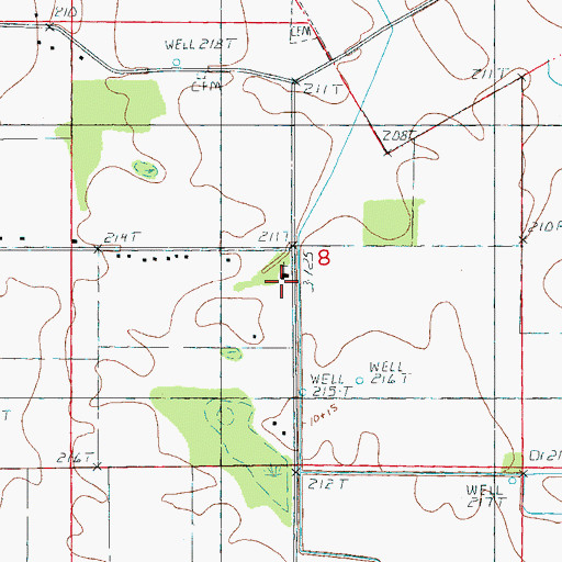 Topographic Map of Saint Johns School (historical), AR