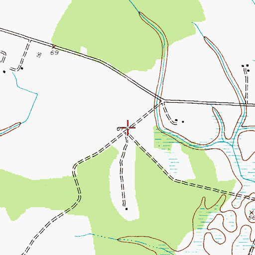 Topographic Map of Rochester Cemetery, MD