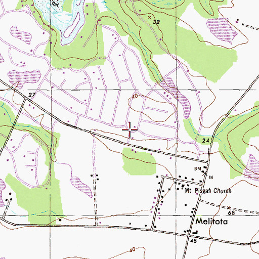 Topographic Map of Chesapeake Landing, MD