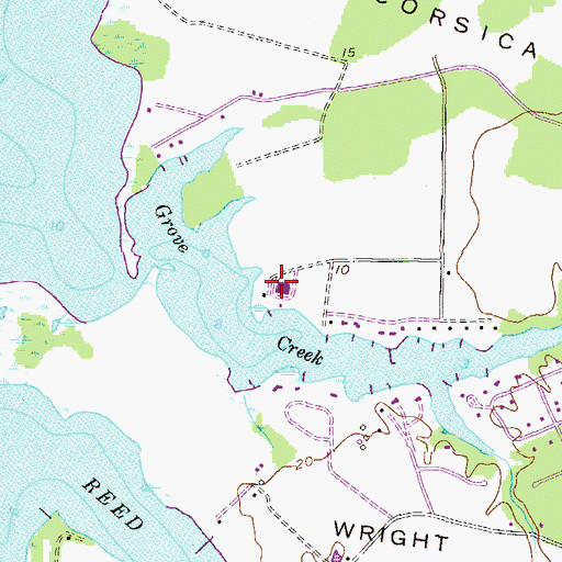 Topographic Map of Bulle Rock Farm, MD