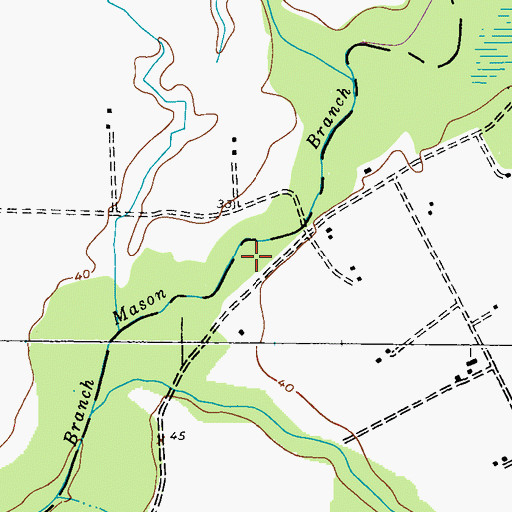 Topographic Map of Tuckahoe State Park, MD