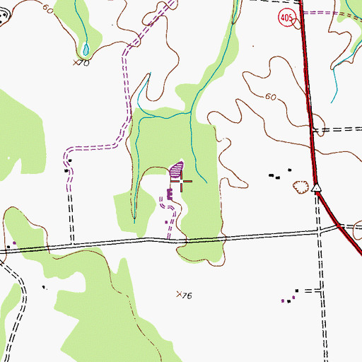 Topographic Map of Eastern Pre-Release Unit, MD