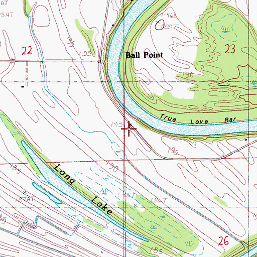 Topographic Map of New Bethel Church, AR