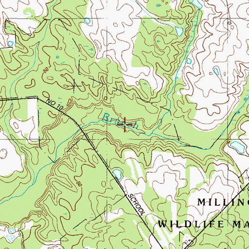 Topographic Map of Black Bottom Branch, MD
