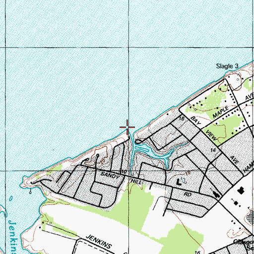 Topographic Map of Lodgecliffe Canal, MD