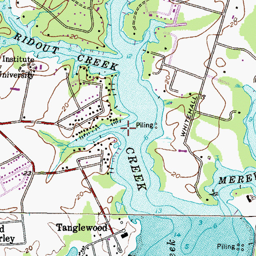 Topographic Map of Minnow Creek, MD
