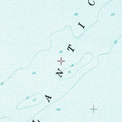 Topographic Map of Little Gull Bank, MD