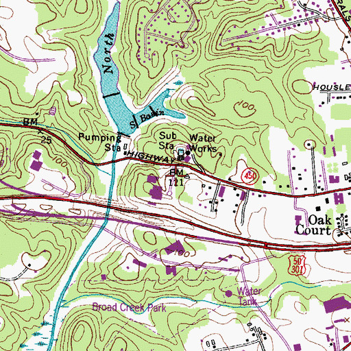 Topographic Map of Annapolis Heliport, MD