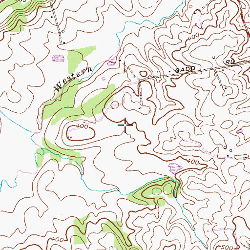 Topographic Map of Tinsley Airstrip (historical), MD