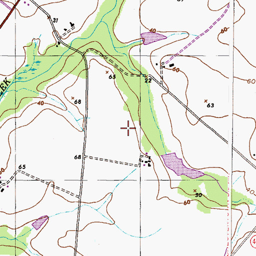 Topographic Map of Cromwell Farm Airport, MD