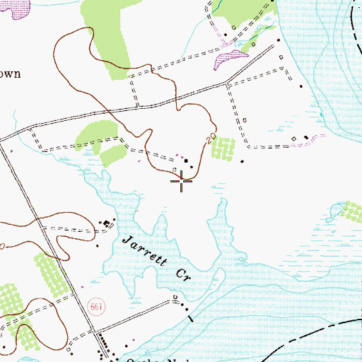 Topographic Map of Silver Hill Airport (historical), MD