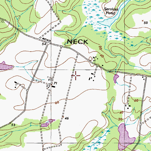 Topographic Map of Smith Field, MD