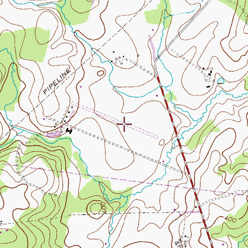 Topographic Map of Haysfield Airport (historical), MD