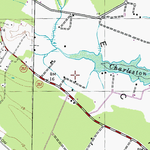Topographic Map of Squier Landing, MD