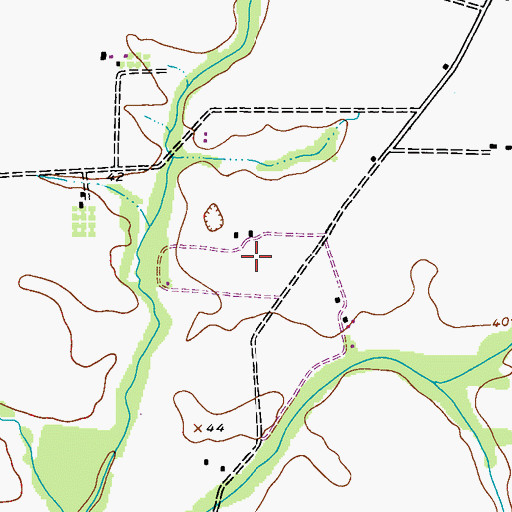Topographic Map of Gary Field Airport (historical), MD