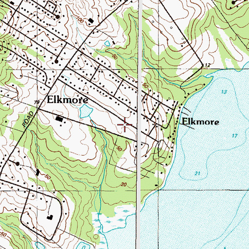 Topographic Map of Weed Airport (historical), MD